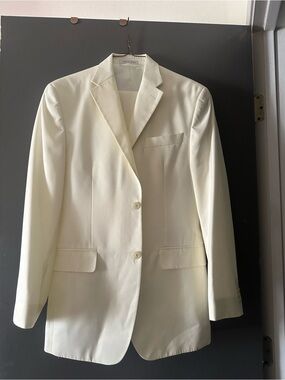Sean John Suits Classic Cream Men's Blazer - Unbranded